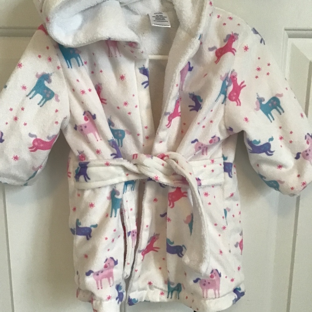 Baby girl hooded bathrobe 3-6months